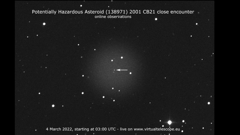 You can watch an asteroid zoom safely by Earth in a live webcast today