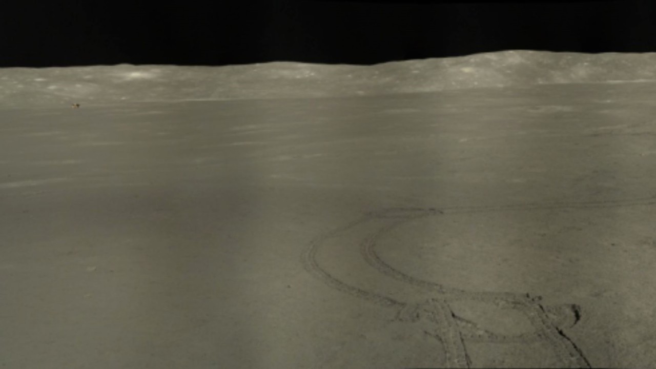 China's Yutu 2 rover beams back stunning image after 3 years on moon's far side