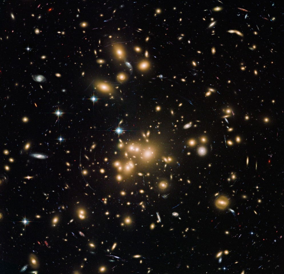 What's it like inside a massive galaxy cluster? Scientists used 196 lasers to find out.