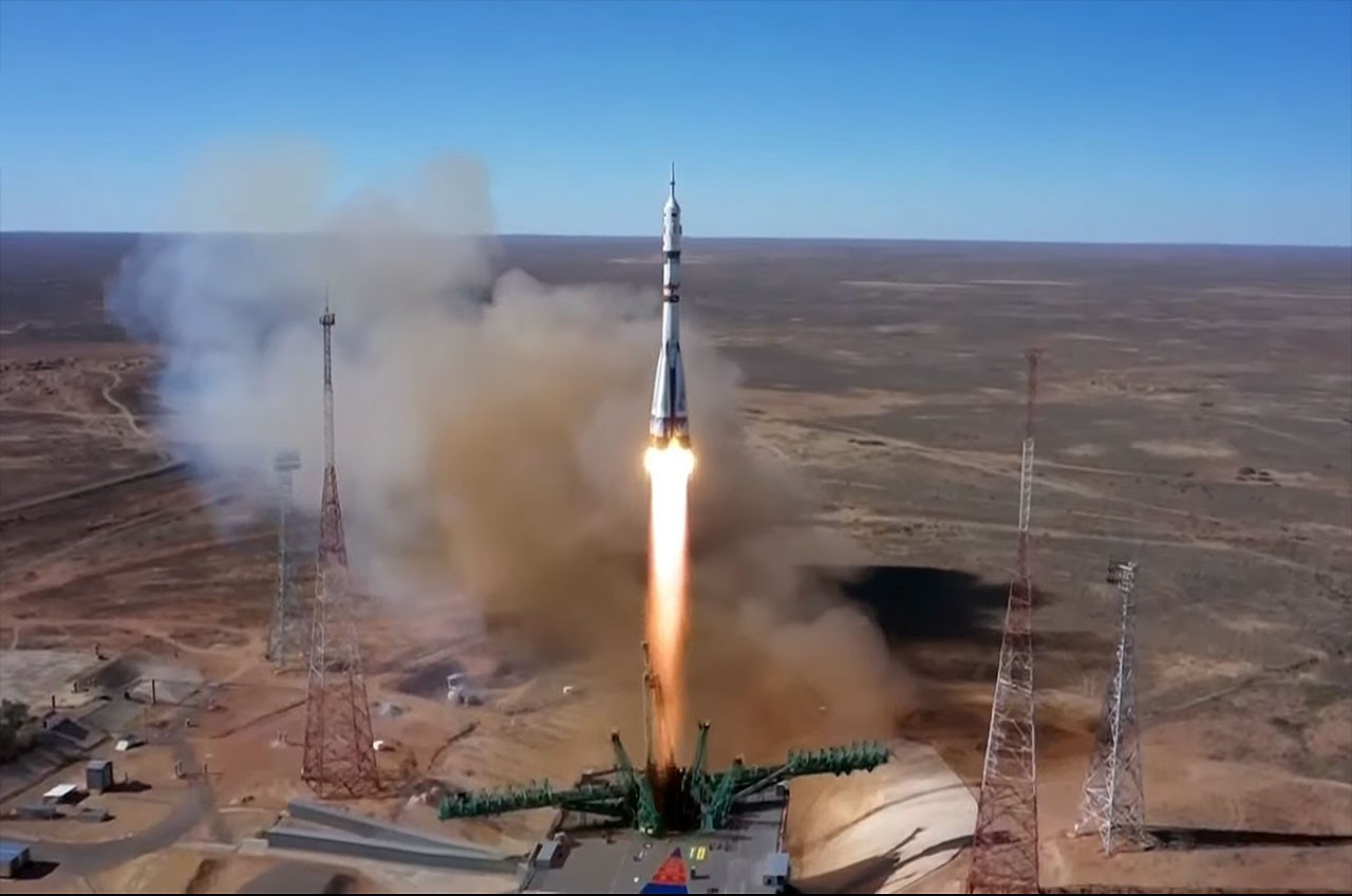 3 Russian cosmonauts launching to space station Friday: Watch live