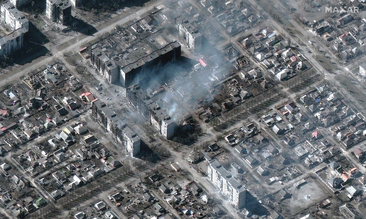 Russia's devastation of Mariupol, Ukraine visible from space in satellite photos