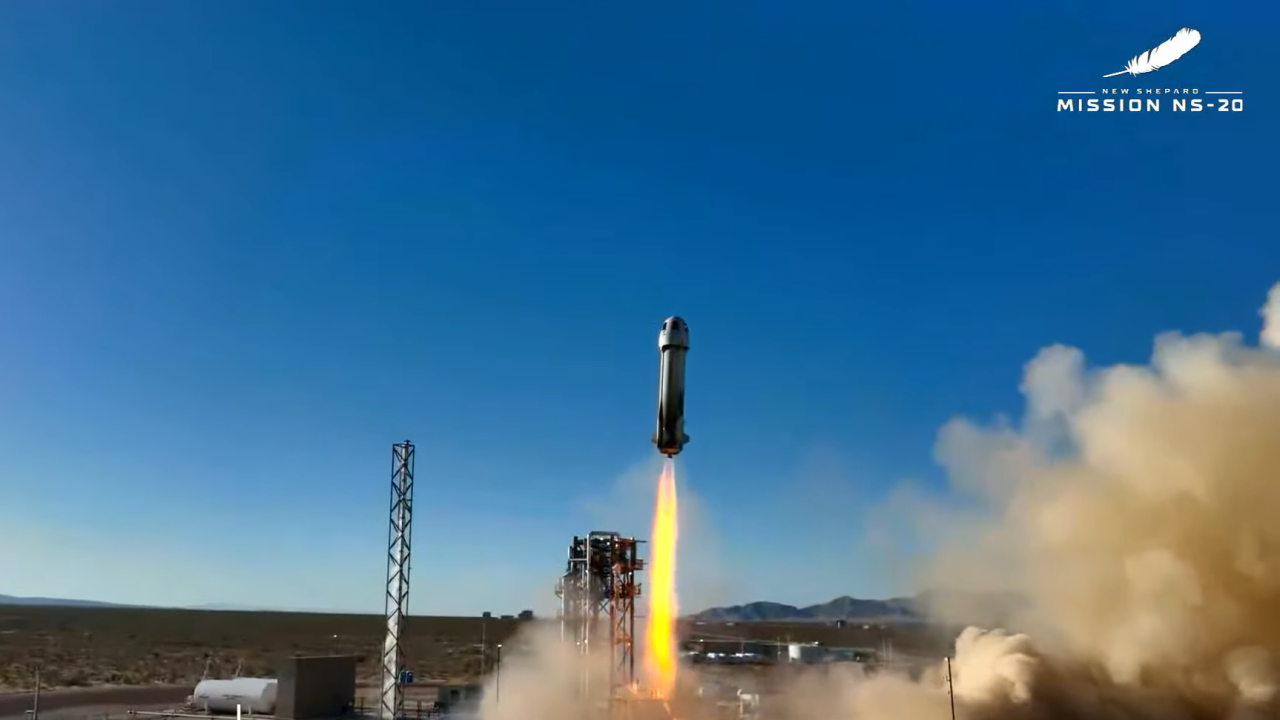 Jeff Bezos' Blue Origin launches 6 people to suborbital space