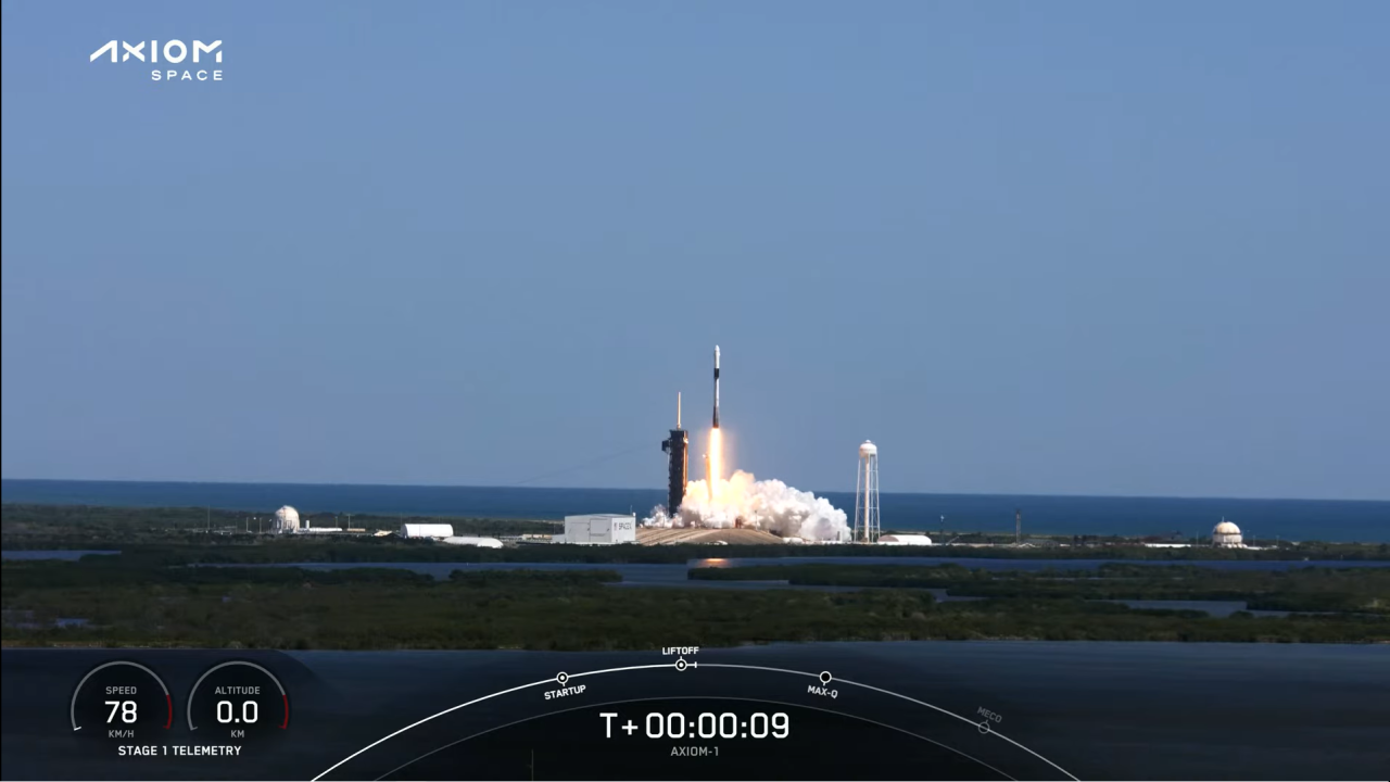 SpaceX launches Ax-1, the 1st fully private astronaut mission to the space station