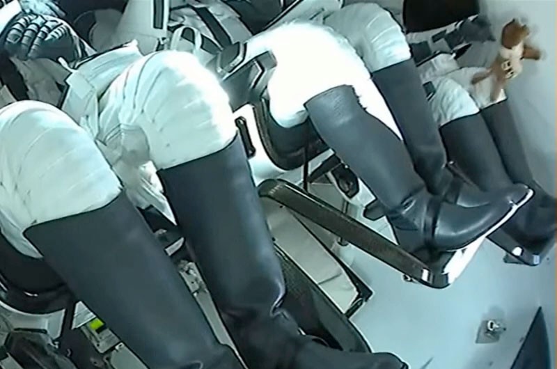 Hospital mascot, not Disney rabbit, floats on Ax-1 mission as zero-g indicator