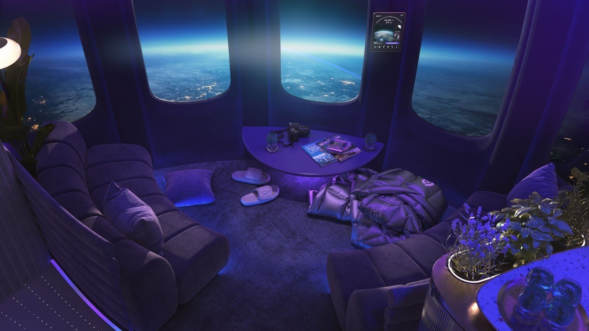 EMBARGOED 9 AM ET APRIL 12: Space Perspective unveils lavish interior of balloon-borne tourist capsule