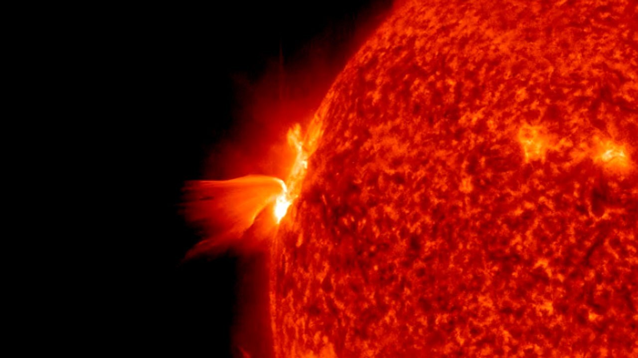 Huge explosion on sun unleashes major solar flare on Easter