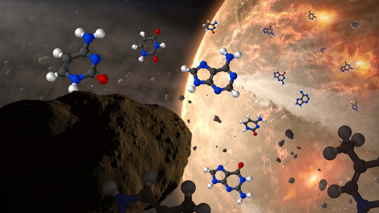 Meteorites could have brought all 5 genetic 'letters' of DNA to early Earth