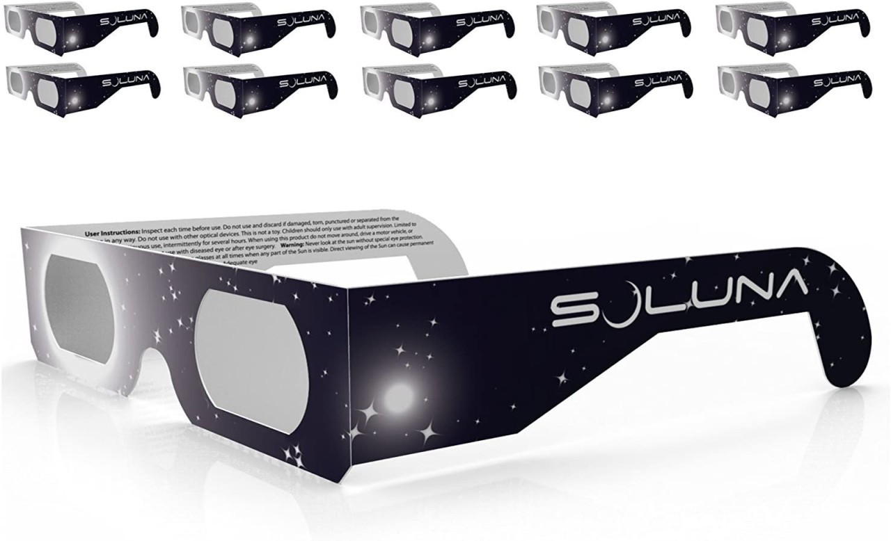 Solar eclipse glasses on sale at Amazon