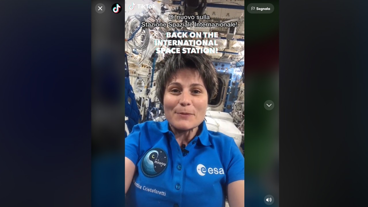 Astronaut Samantha Cristoforetti makes history with 1st TikTok from International Space Station