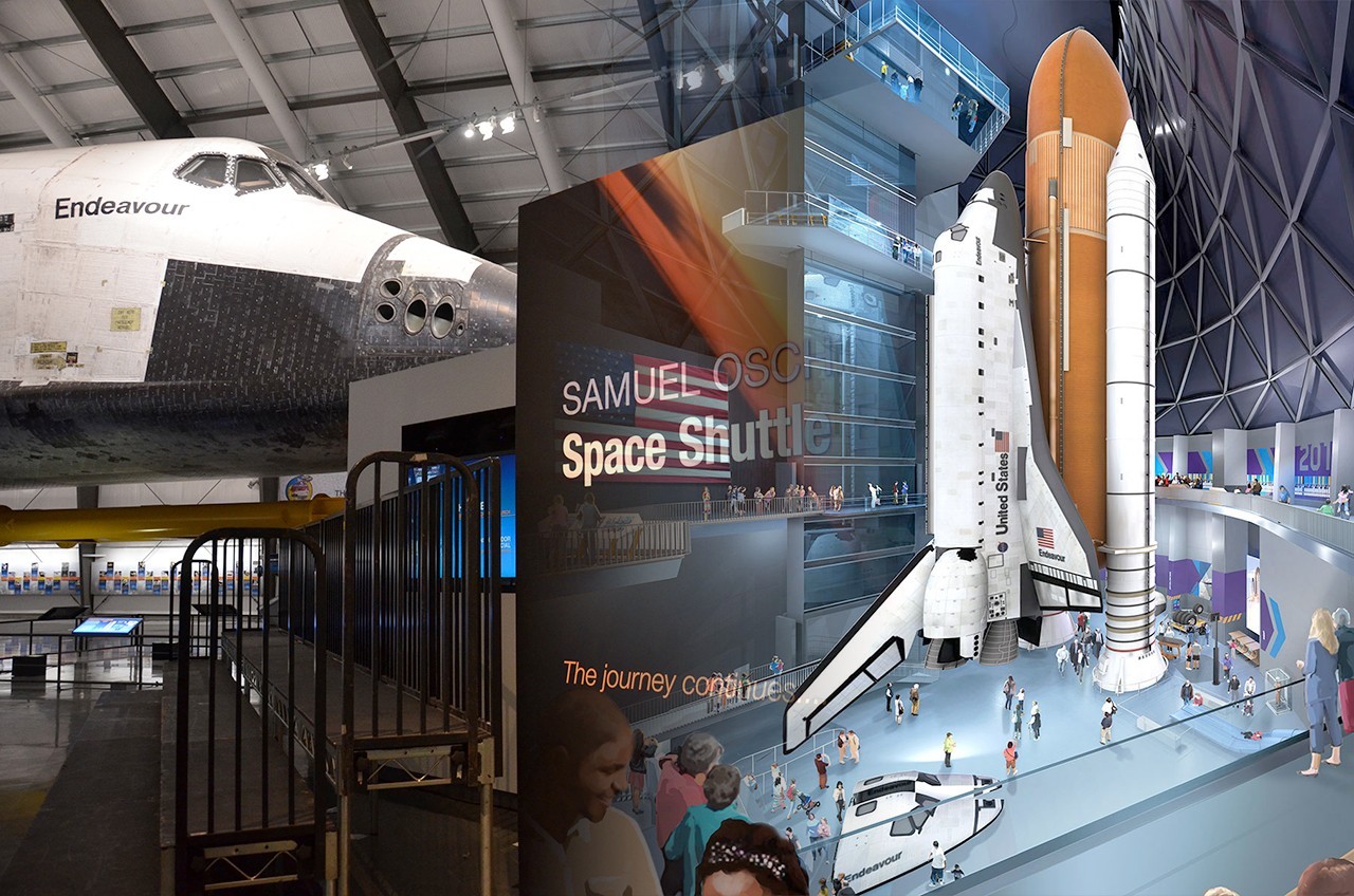 Groundbreaking set for launchpad-like display of retired space shuttle Endeavour