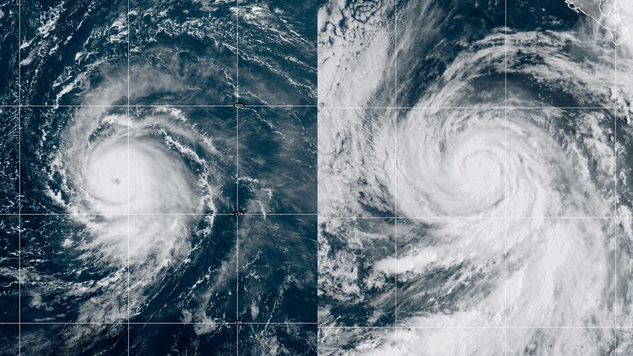 Powerful Hurricane Jova spotted from space (video)