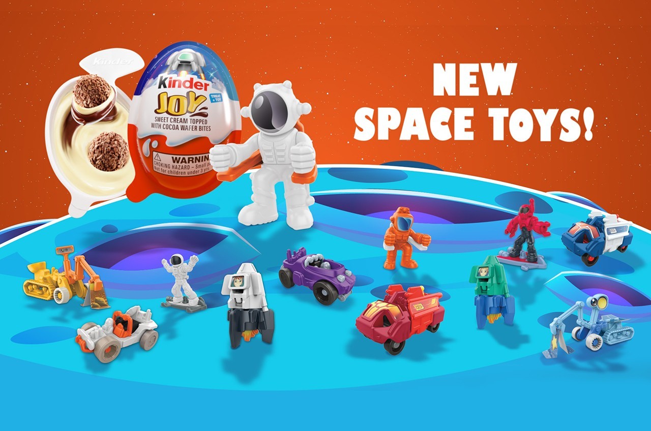 Kinder Joy candy now comes with rockets, rovers and other space toys