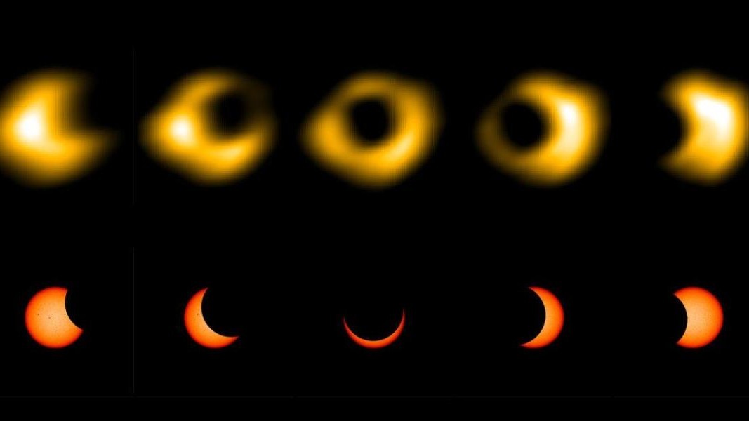 1st-ever radio images of an annular solar eclipse showcase the sun's extended corona