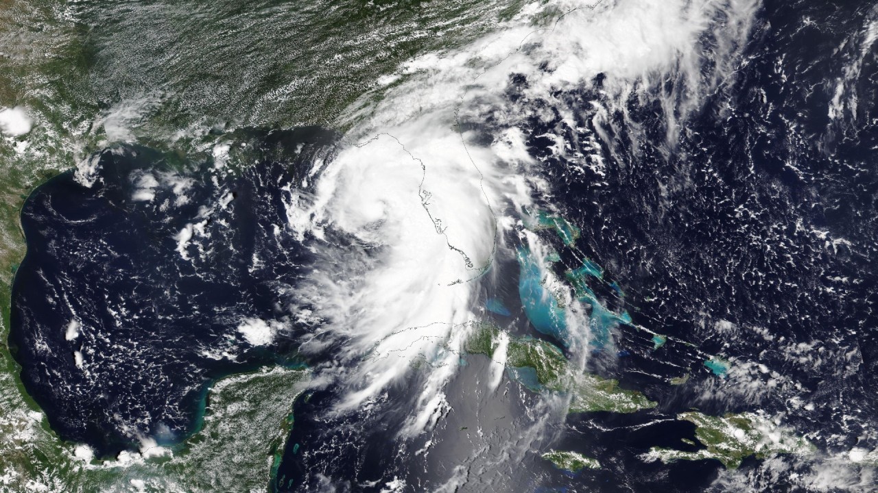 Hurricane Debby makes landfall in Florida as satellites watch from space (video)