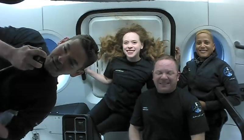 SpaceX Inspiration4 mission crew talks to St. Jude patients from space (video)