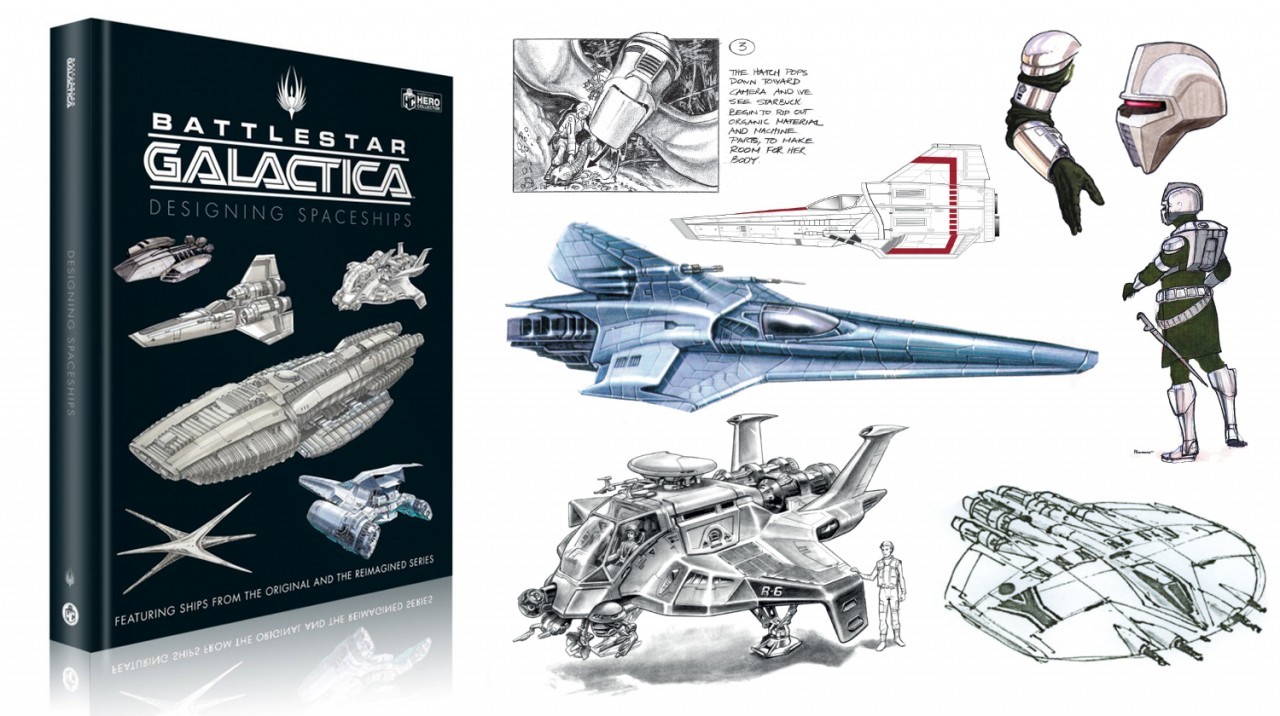 Here's an exclusive 1st look at 'Battlestar Galactica: Designing Spaceships' from Hero Collector