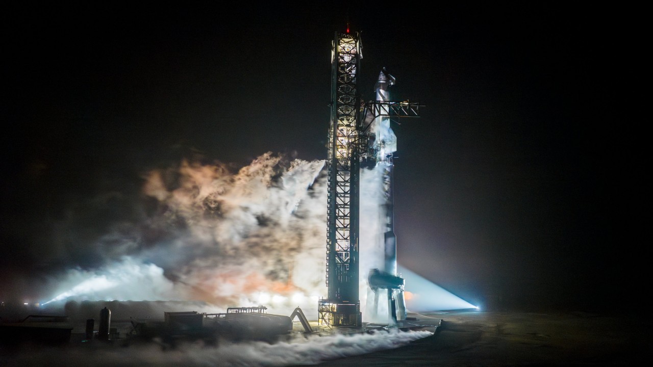 SpaceX fuels up massive Starship megarocket in test for 3rd launch (photos)