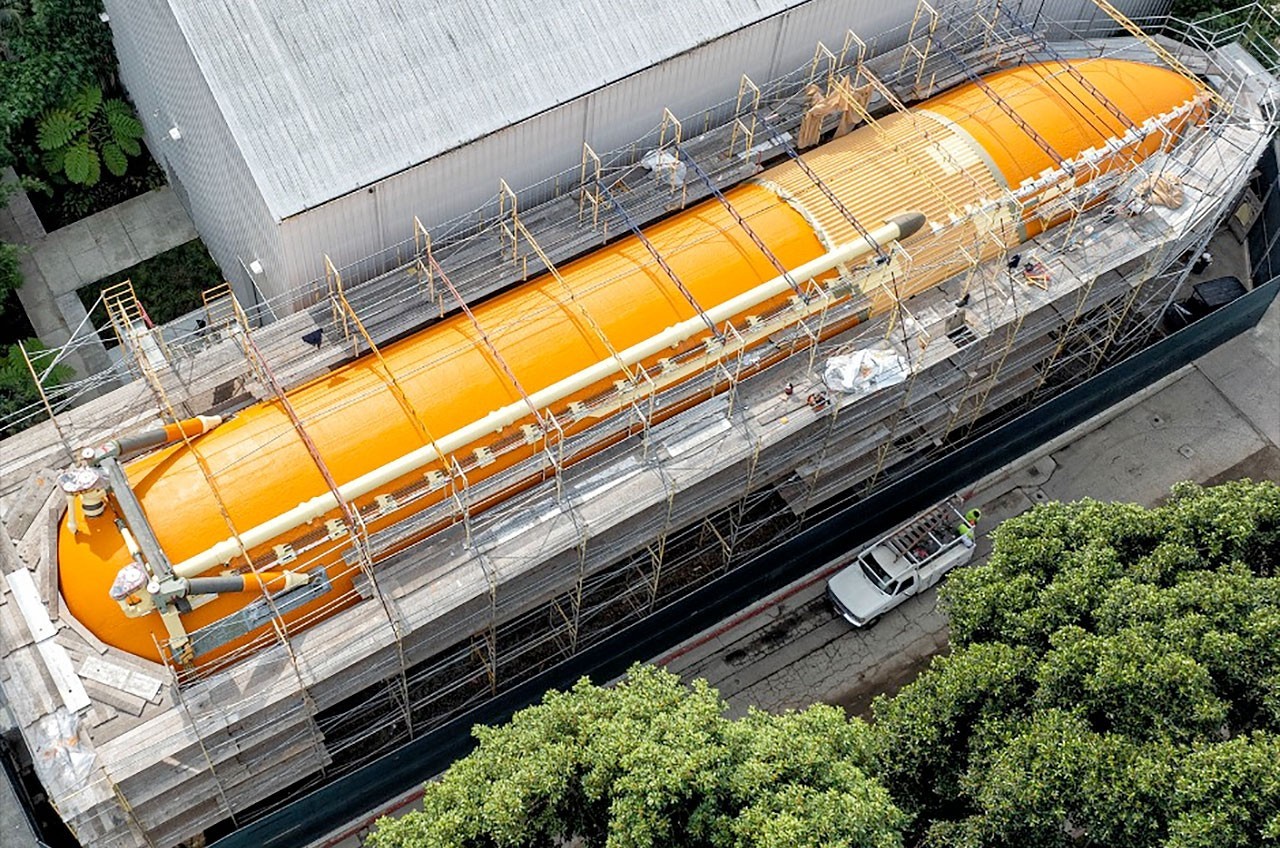 Up next for Endeavour LA exhibit: Tank lift and shuttle shrink wrap