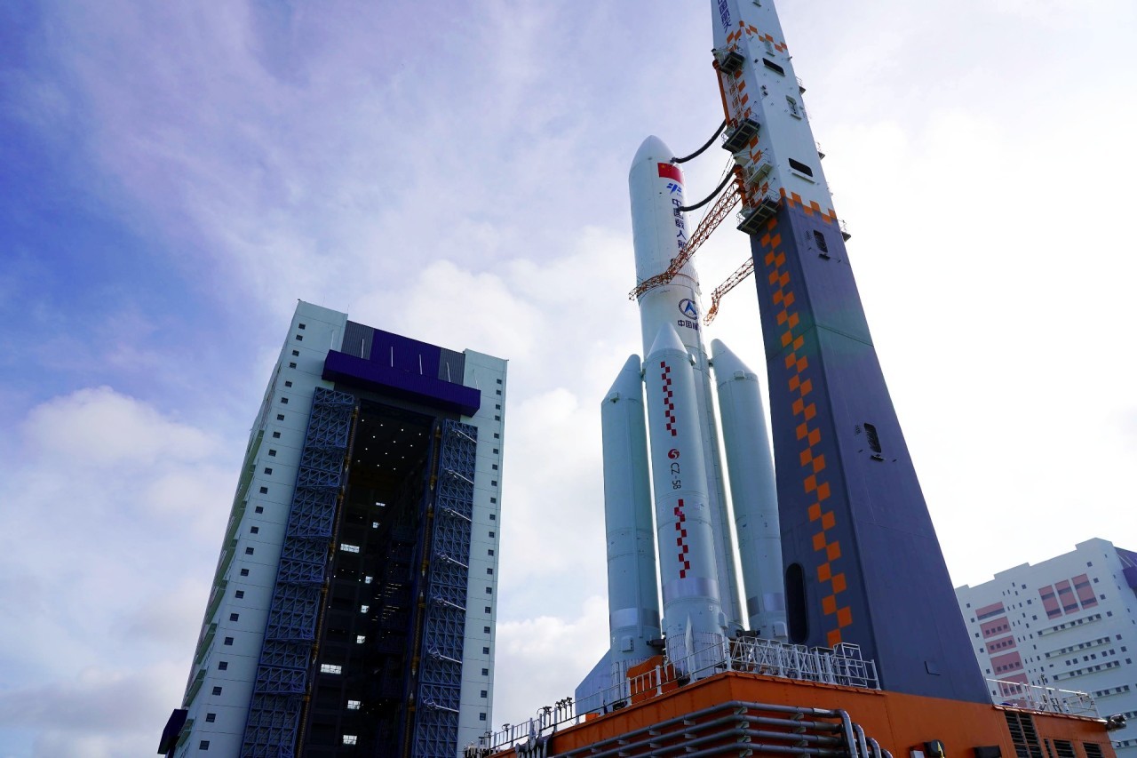 China rolls out rocket to launch Wentian module for Tiangong space station