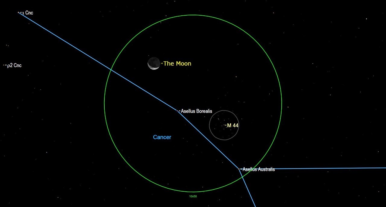 See the moon buzz the Beehive cluster on Wednesday (Sept. 21)