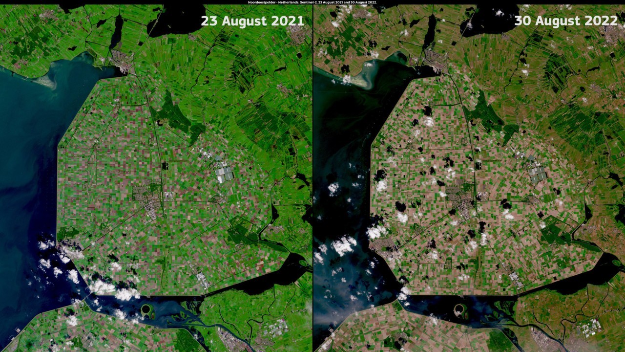 Watch Europe dry up from space in a new satellite video