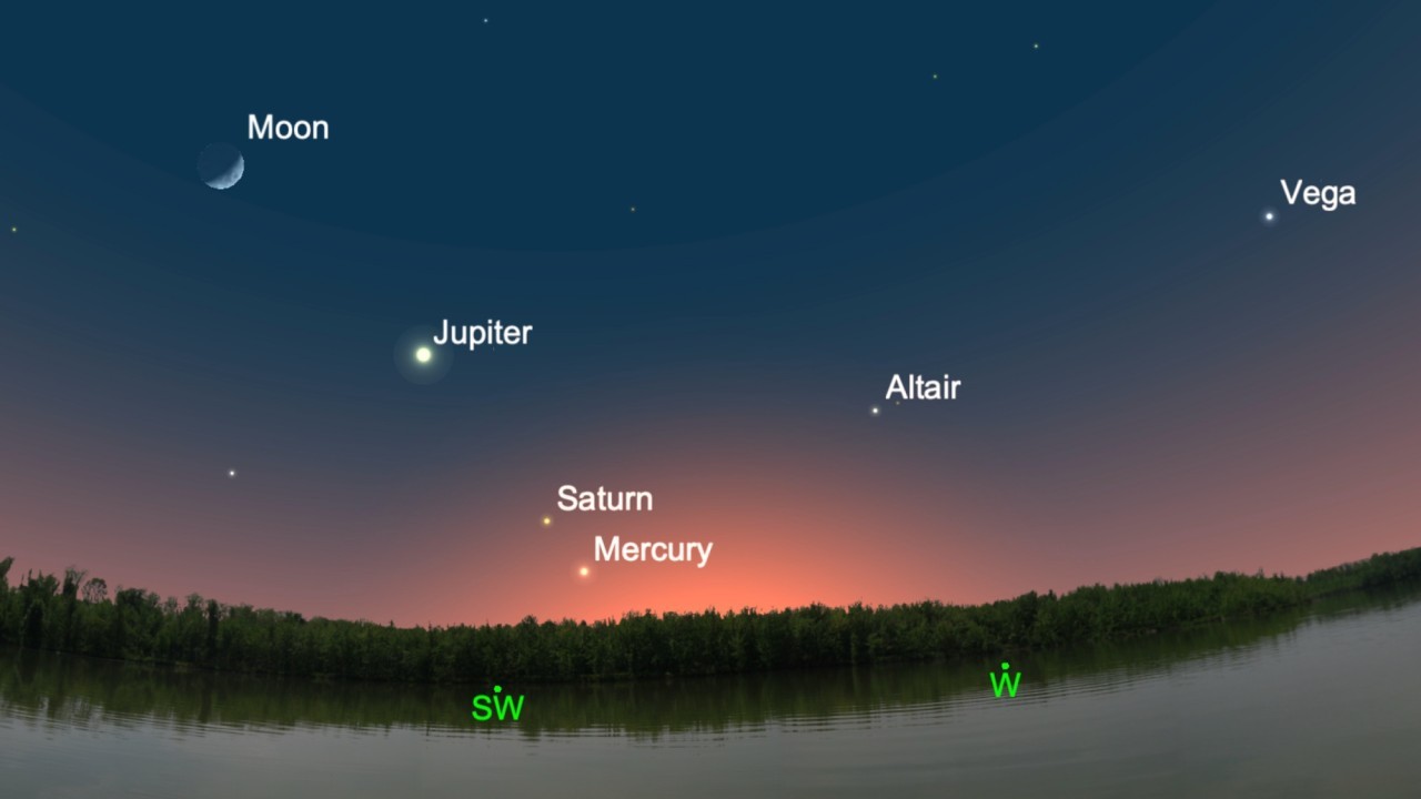 Look up to spot the tricky planet Mercury at its 'greatest elongation' from the sun tonight