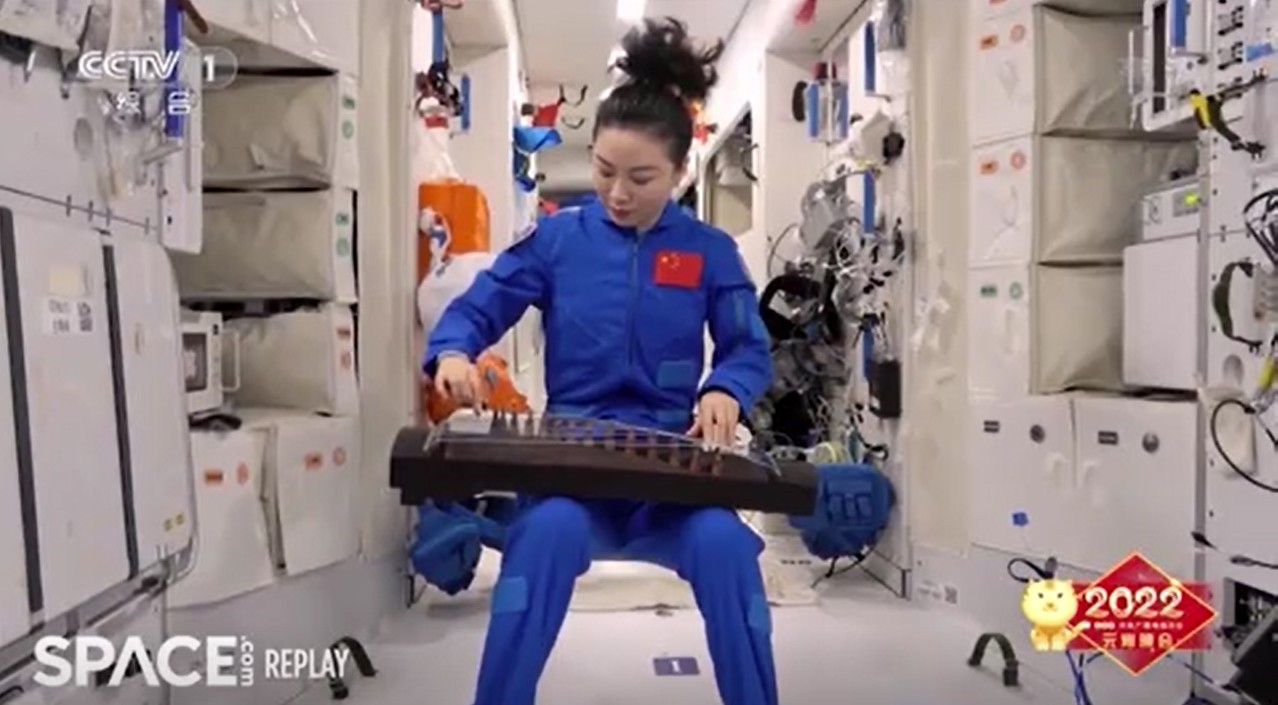 Chinese astronaut Wang Yaping celebrates Lantern Festival with traditional music from space (video)