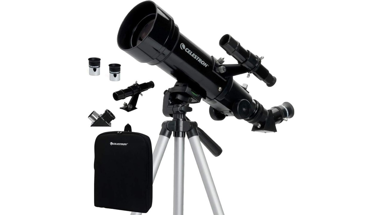 Curious about skywatching? Celestron's Travel Scope 70 is now just $72.07