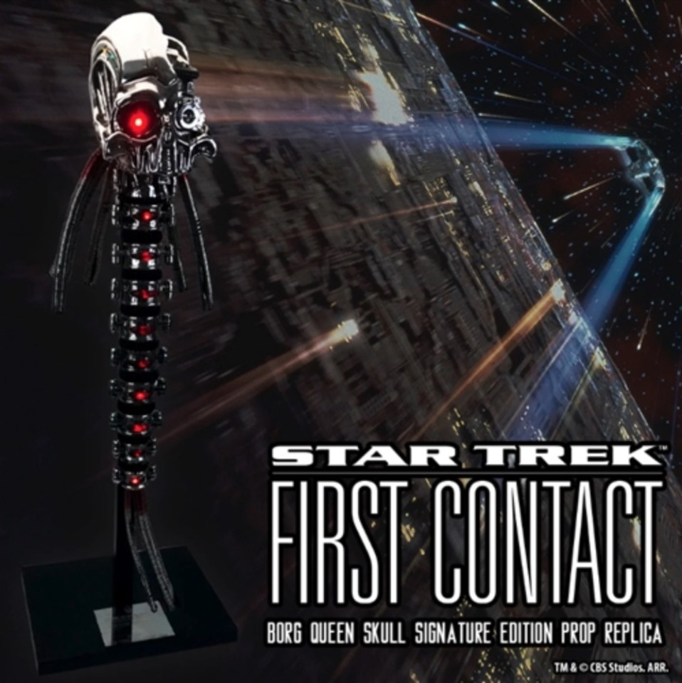 Assimilate this shiny new Borg Queen Replica Skull from 'Star Trek: First Contact'