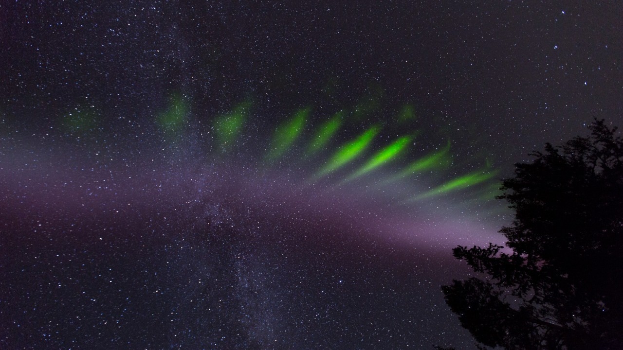 Aurora-like 'Steve' phenomenon and glowing 'picket fences' point to unknown exotic physics