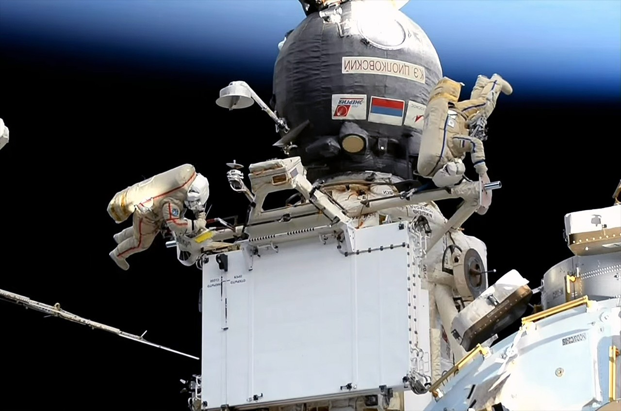 Russian cosmonauts complete station spacewalk to ready radiator for move