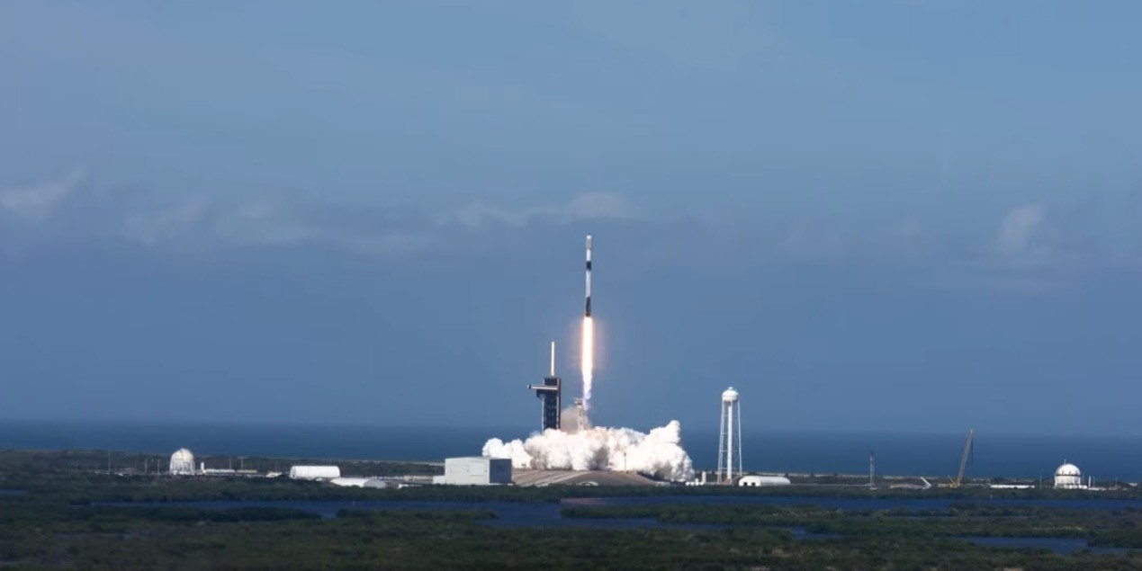 SpaceX launches 49 Starlink satellites, lands rocket on droneship at sea