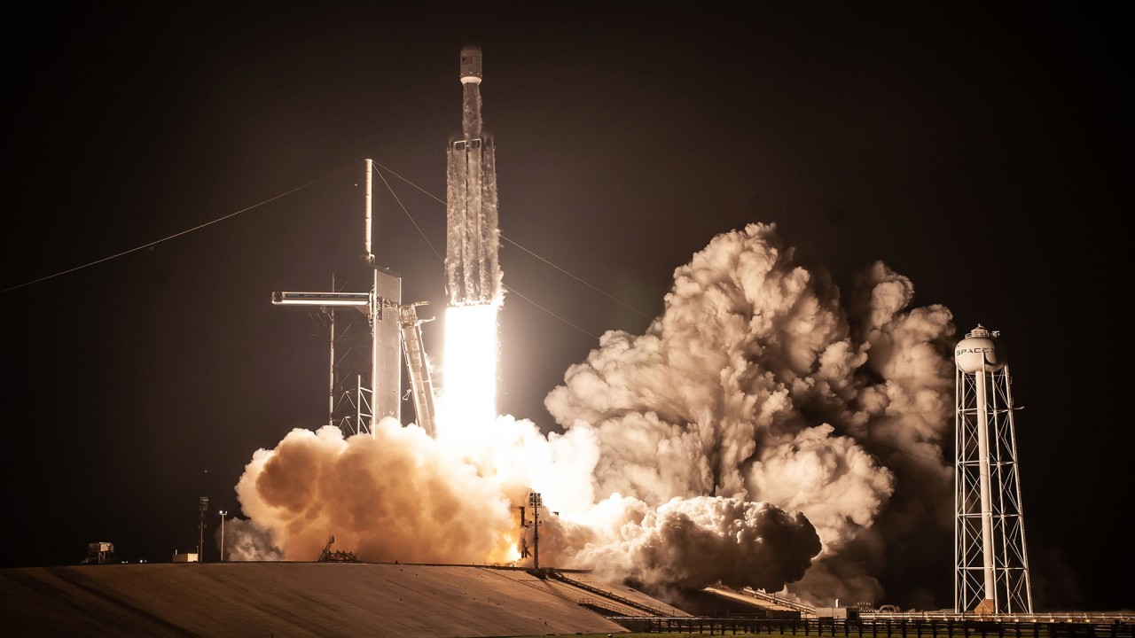 SpaceX’s Falcon Heavy rocket set to launch this month on 1st mission since 2019