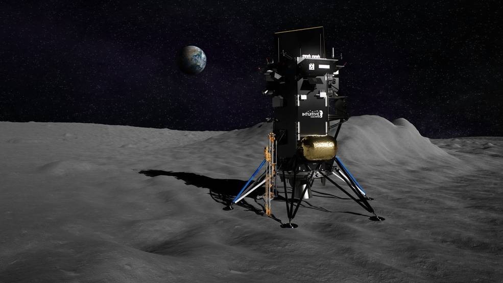 NASA picks landing site at the moon's south pole for ice-drilling robot