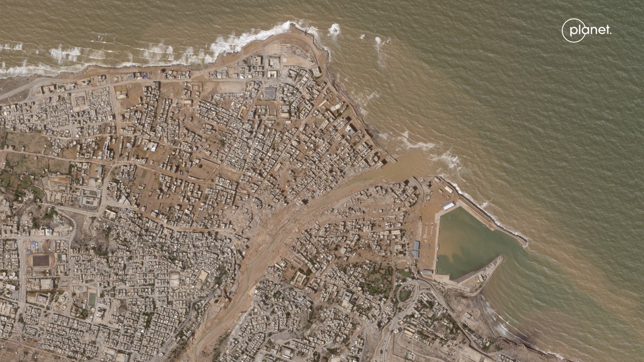 Devastation wrought by Medicane Daniel revealed in satellite photos