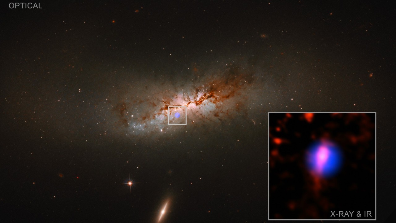 Galaxy's violent destruction acted as 'black hole delivery service'