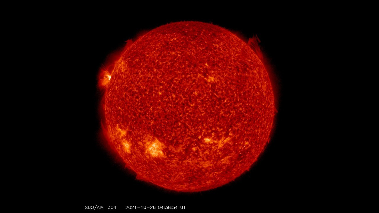 A new sunspot is firing off solar eruptions and here's what it looks like on video