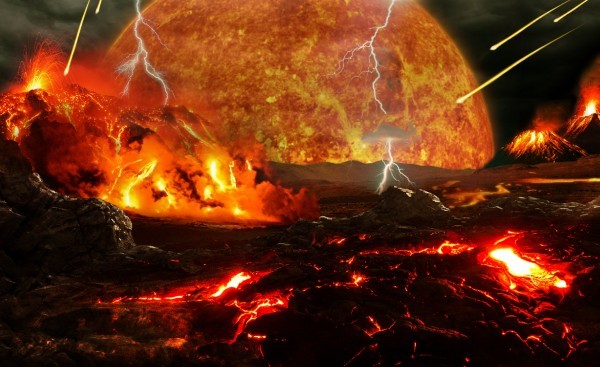 Weird structures near Earth's core may be scars from a primordial interplanetary collision