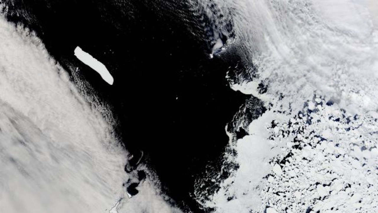 World's largest iceberg is getting swept away from Antarctica to its doom, satellite image shows