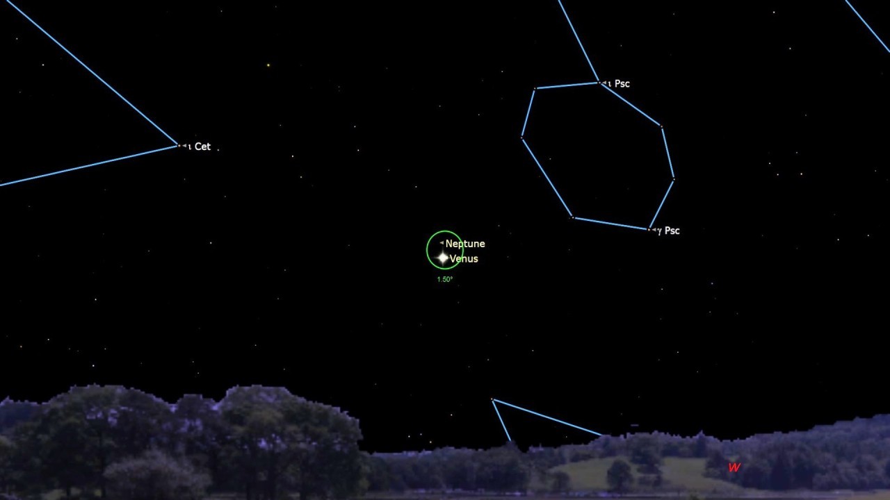 Watch Venus snuggle up to Neptune for Valentine's Day tonight