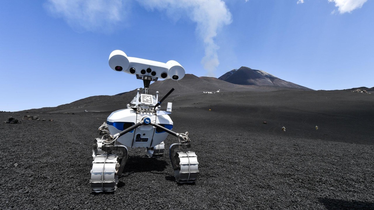 Cute lunar robots test their skills on Italy's Etna volcano