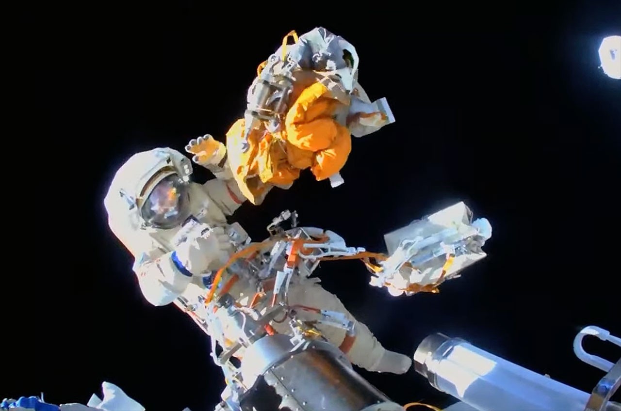 Watch 2 Russian cosmonauts conduct spacewalk outside ISS today