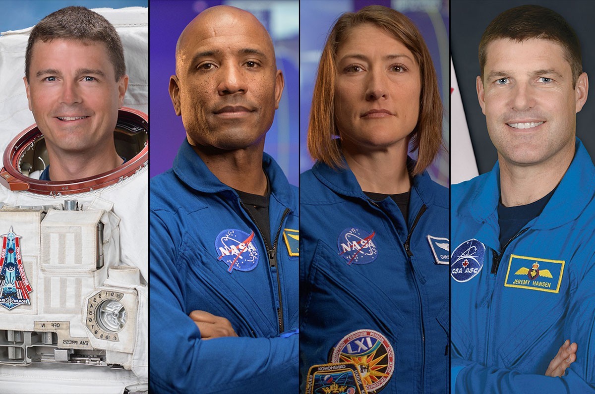 Four for the moon! NASA names Artemis 2 astronaut crew for 1st lunar ...