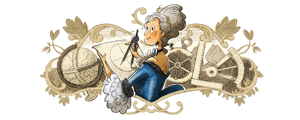 Google celebrates 315th birthday of French physicist Émilie du Châtelet