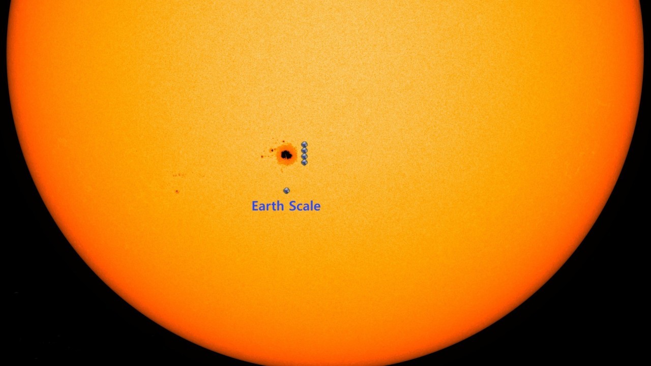 A massive sunspot is currently visible to the unaided eye. Here's how to see it  safely before it's gone