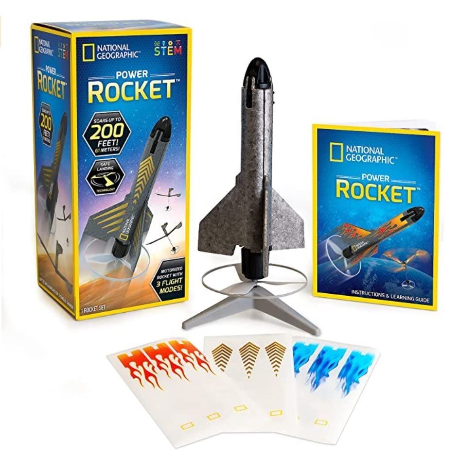 This rechargeable National Geographic Power Rocket for kids is 13% off for Cyber Monday