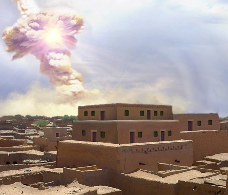 A giant space rock demolished an ancient Middle Eastern city, possibly inspiring the Biblical story of Sodom