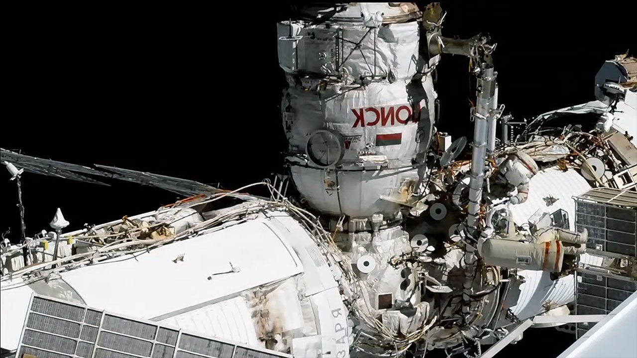 Cosmonauts outfit new science module on 50th planned Russian spacewalk outside space station