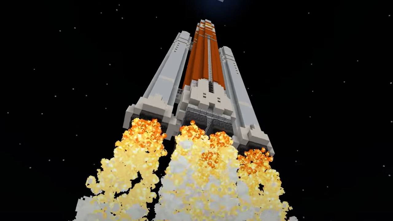 NASA and Minecraft want you to build and launch rockets in new Artemis missions worlds