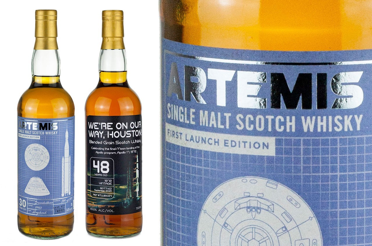 Whisky bottled for 2022 moon milestones: NASA's Artemis 1 and Apollo 17